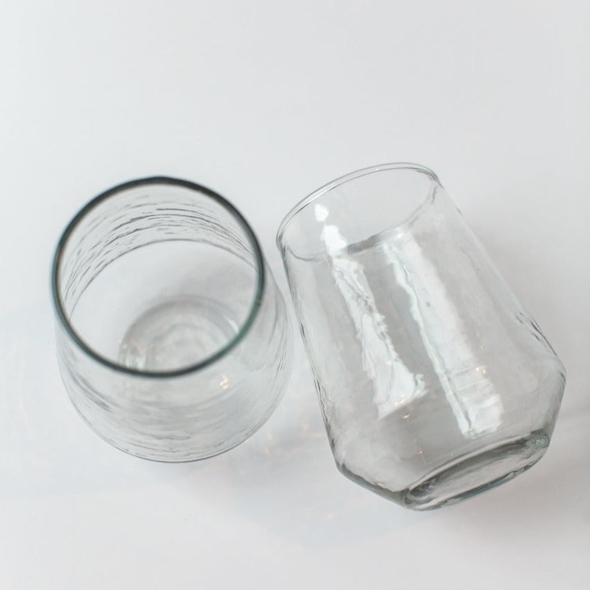 Handblown Glass Tumbler - Clear (set of 4)