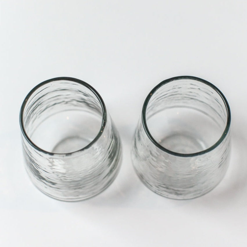 Handblown Glass Tumbler - Clear (set of 4)