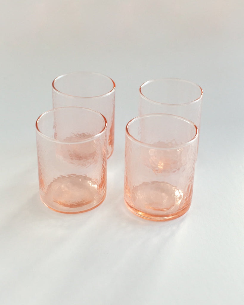 Recycled Hammered Glasses