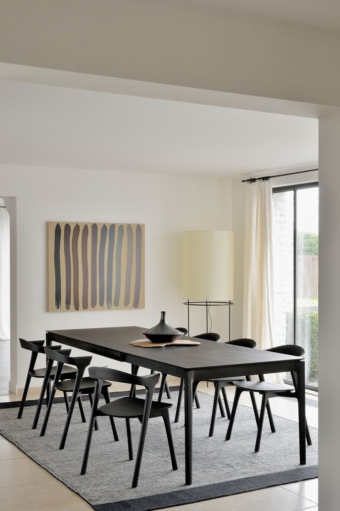 Bok Extendable Dining Table - Black Oak
