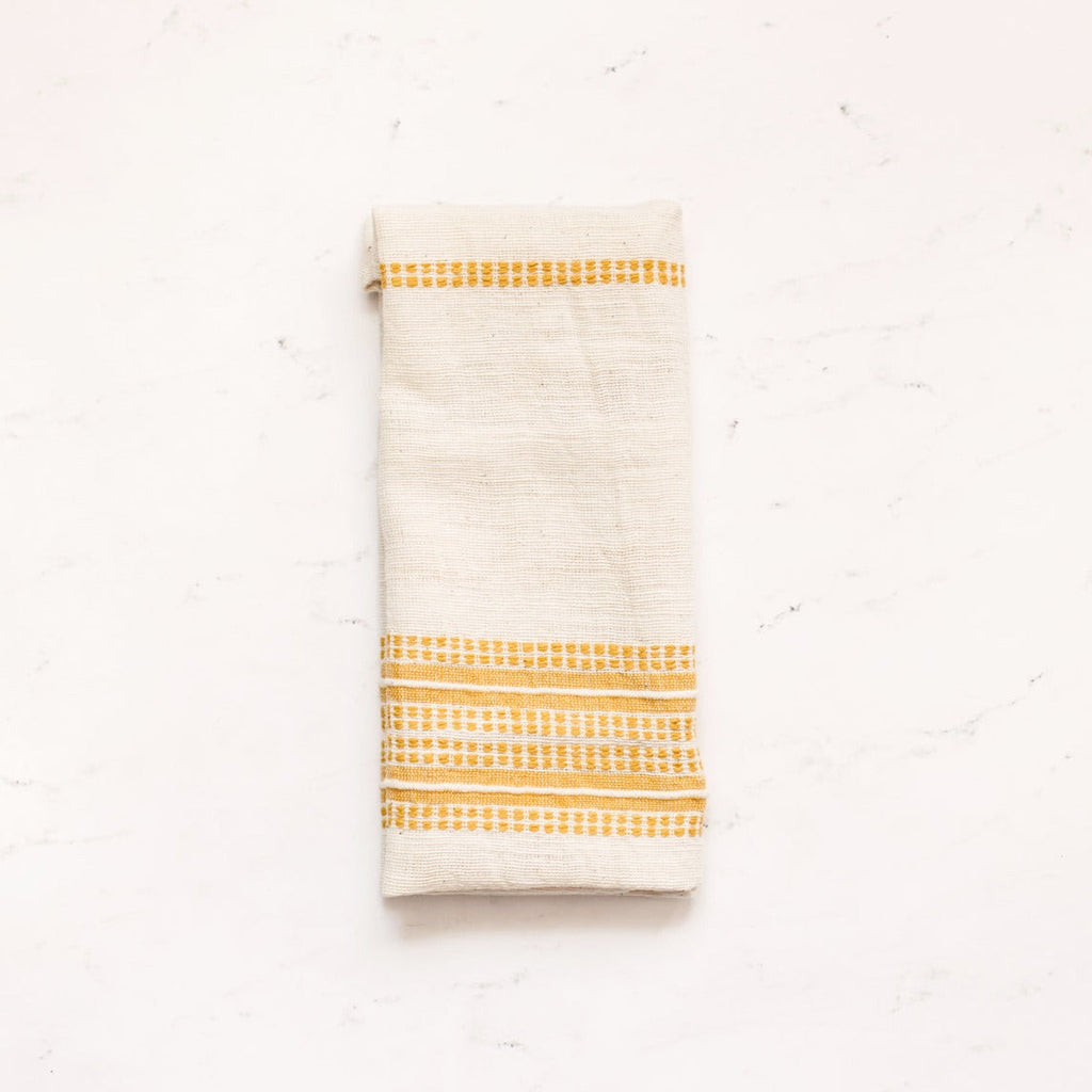 Aden Napkins, Natural / Gold - set of 4