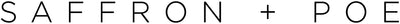 Saffron and Poe logo