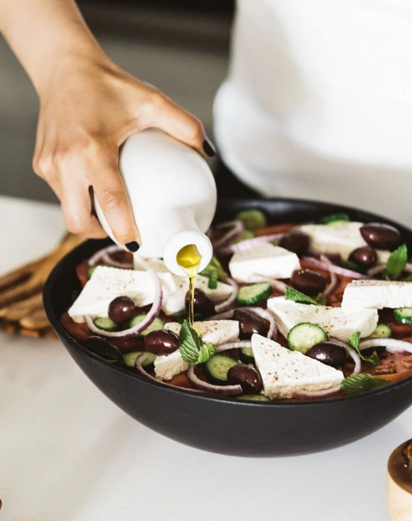 Stoneware Olive Oil Dispenser - Sicily