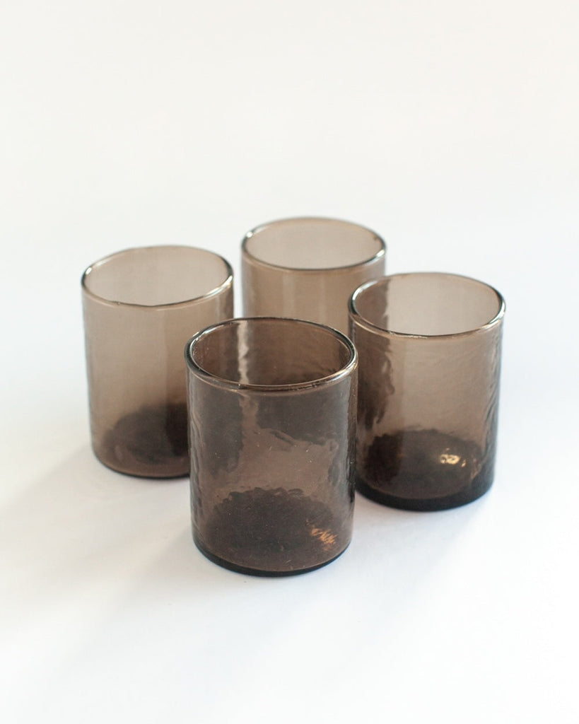 Recycled Hammered Glasses