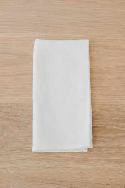 Ivory Linen Napkin – Saffron + Poe