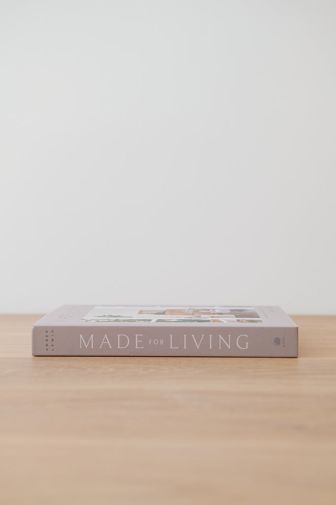 Side view of Made for Living against a white wall - Saffron and Poe