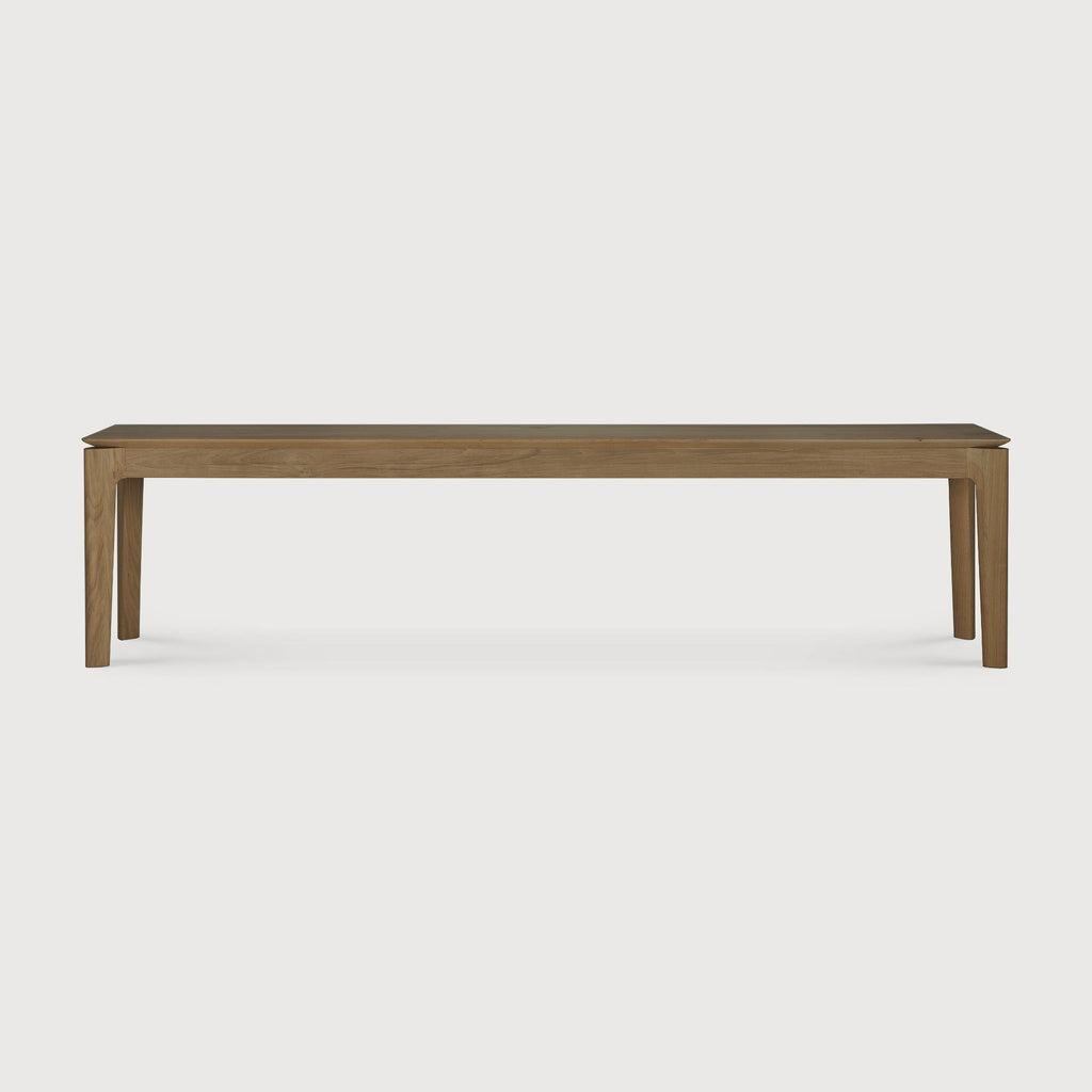 Bok Bench natural teak handcrafted solid wood Scandinavian style furniture