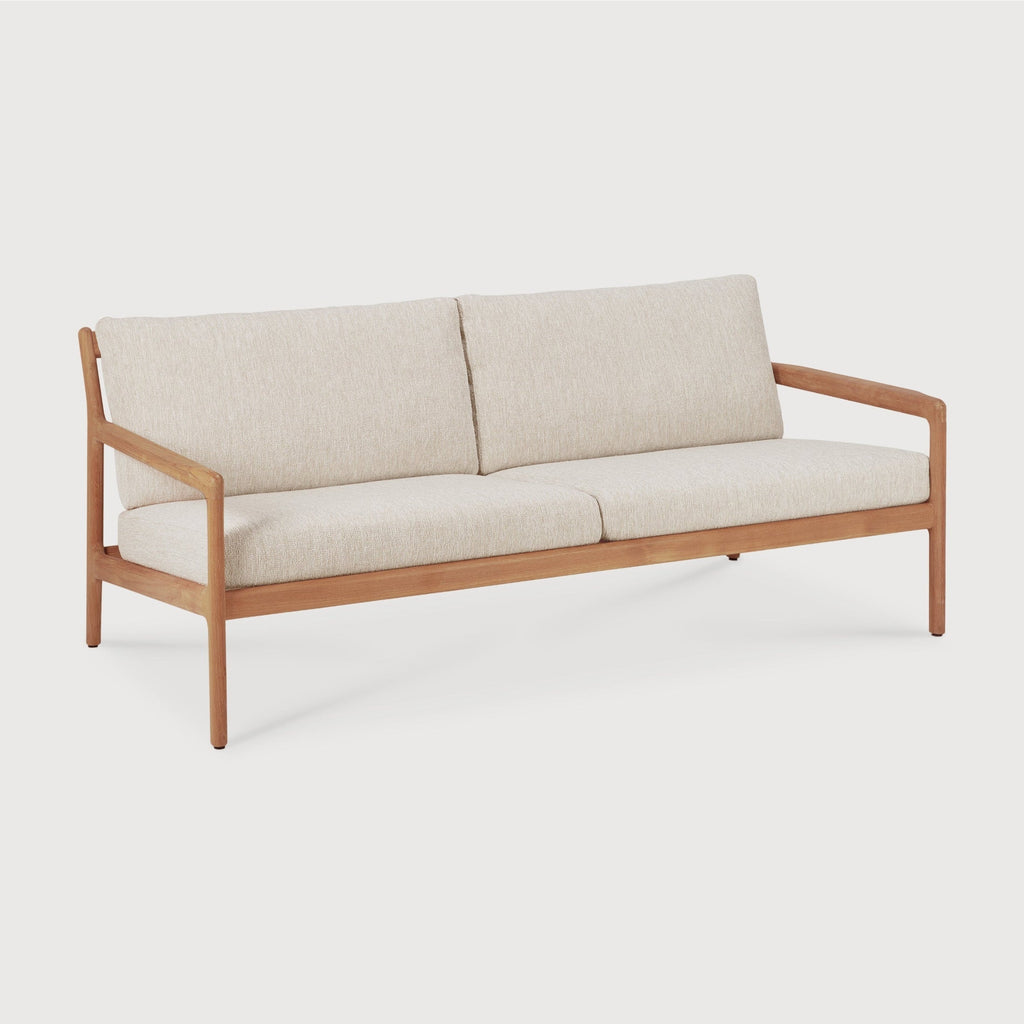 Jack Outdoor Sofa 2 seat solid teak outdoor furniture with curved design and elegant style