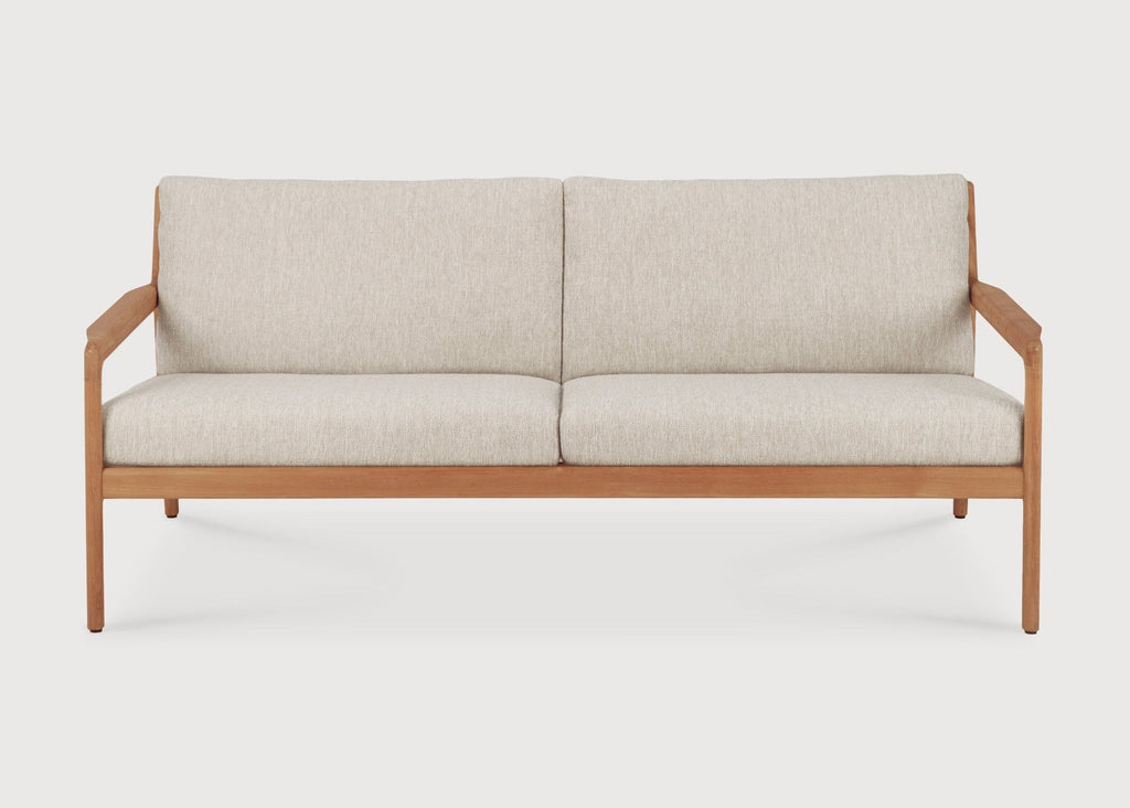 Jack Outdoor Sofa 2 seat crafted from solid teak with elegant curved design for outdoor relaxation