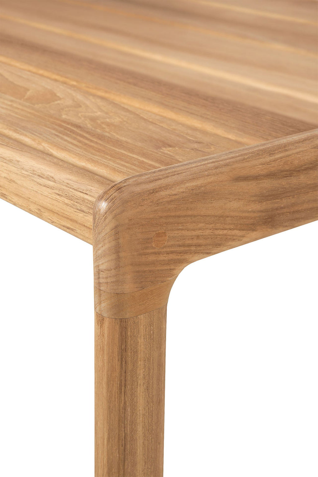 Jack Outdoor Side Table solid teak elegant curved design for outdoor use