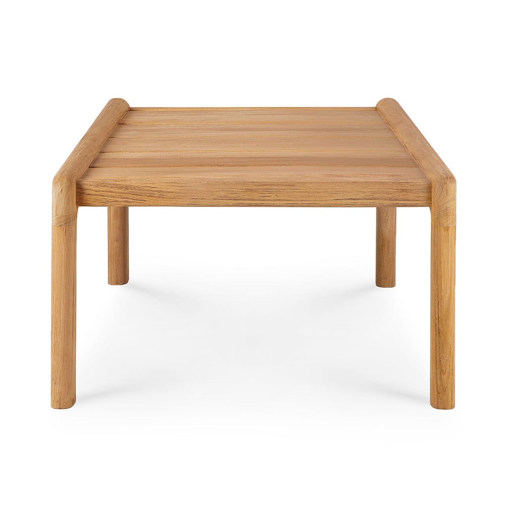 Jack Outdoor Side Table made of solid teak with curved design for outdoor use