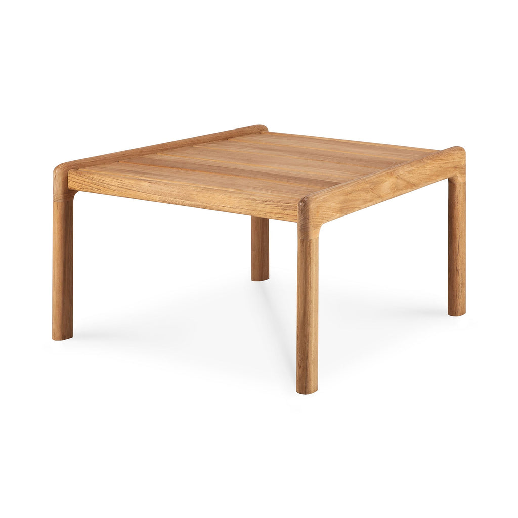 Jack Outdoor Side Table made of solid teak with curved design for outdoor use