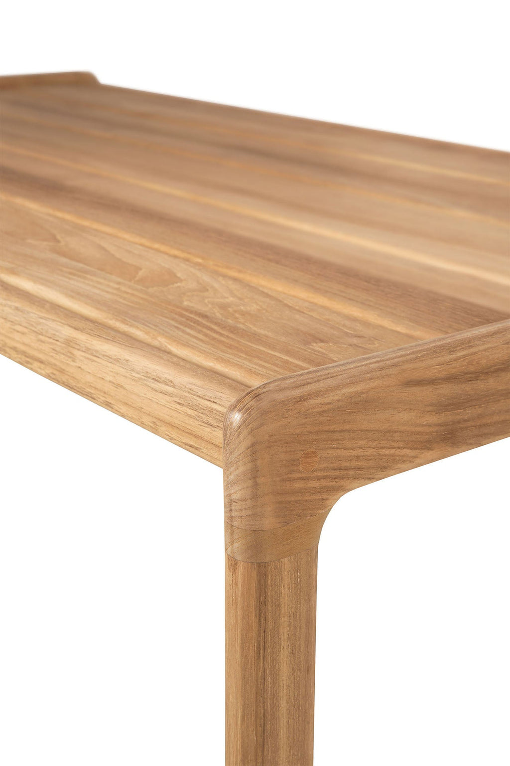 Jack Outdoor Coffee Table solid teak with subtle curves and organic elegance for outdoor use