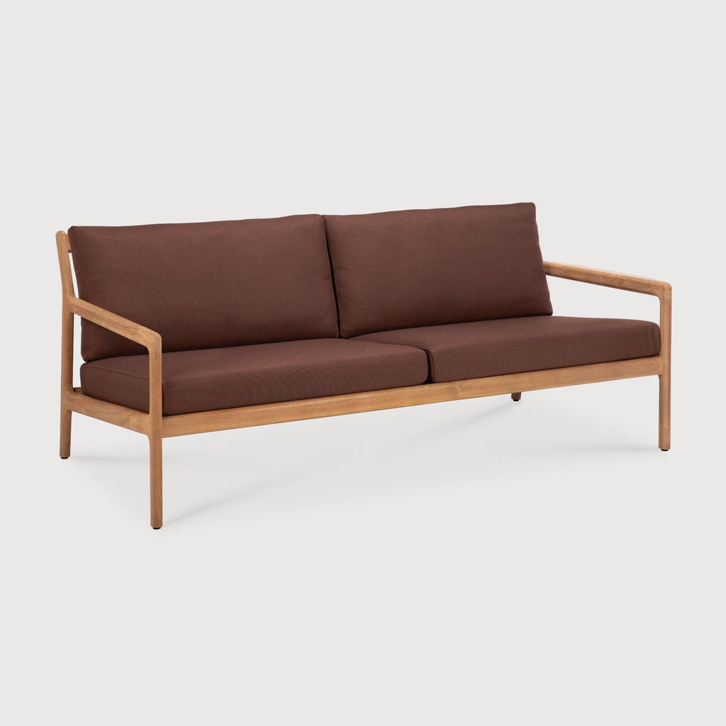 Jack Outdoor Sofa 2-seat solid teak outdoor furniture with curved design