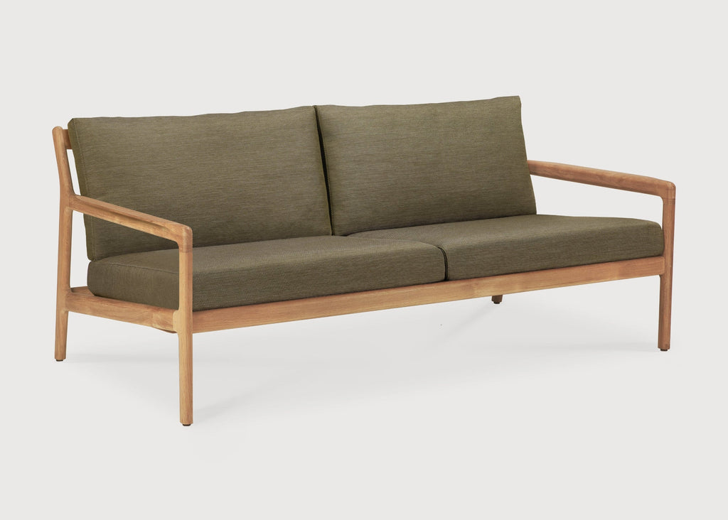 Jack Outdoor Sofa 2 seat solid teak with curved design for stylish outdoor seating