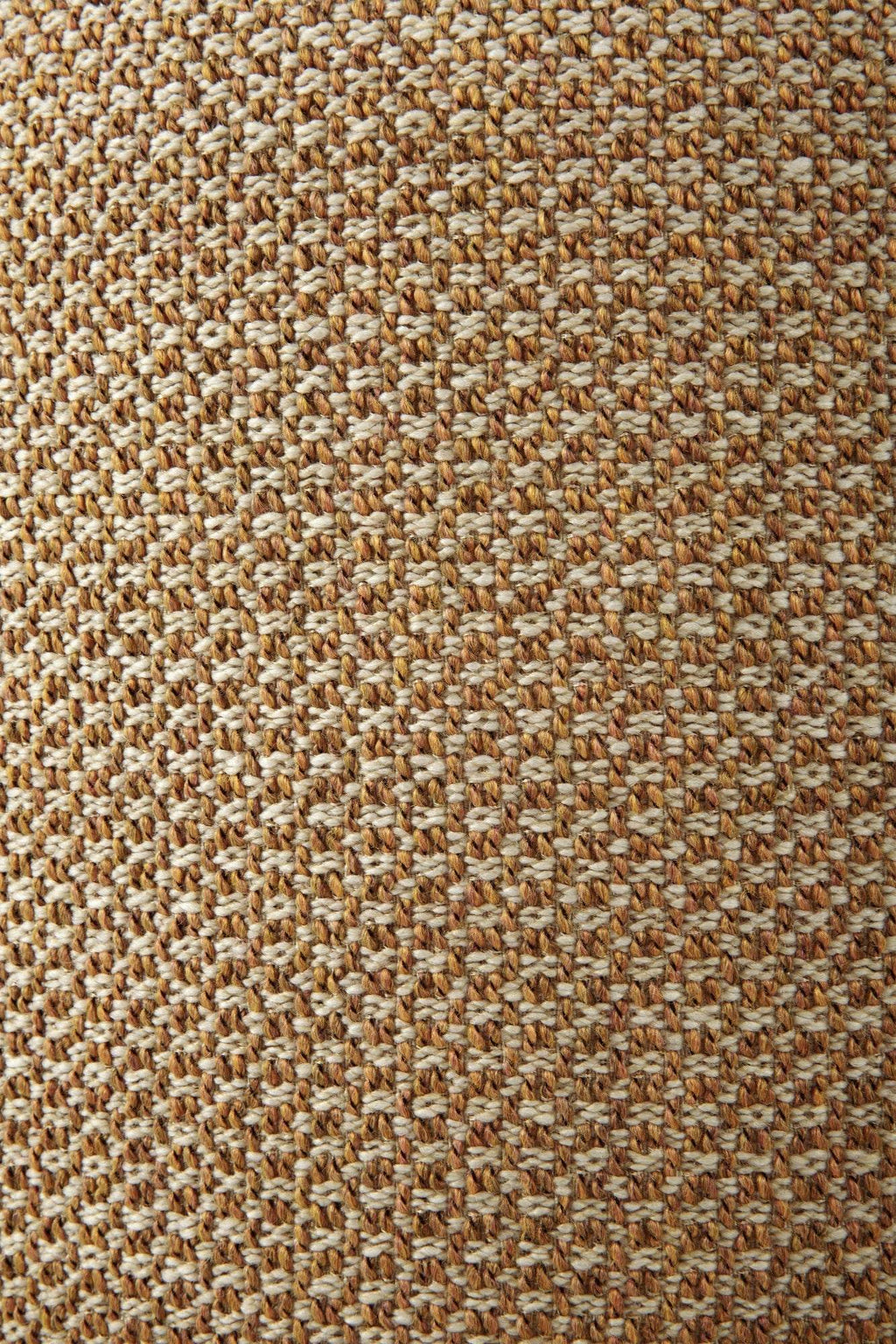 Donut Outdoor Pouf with check fabric and weather-proof design for indoor and outdoor use