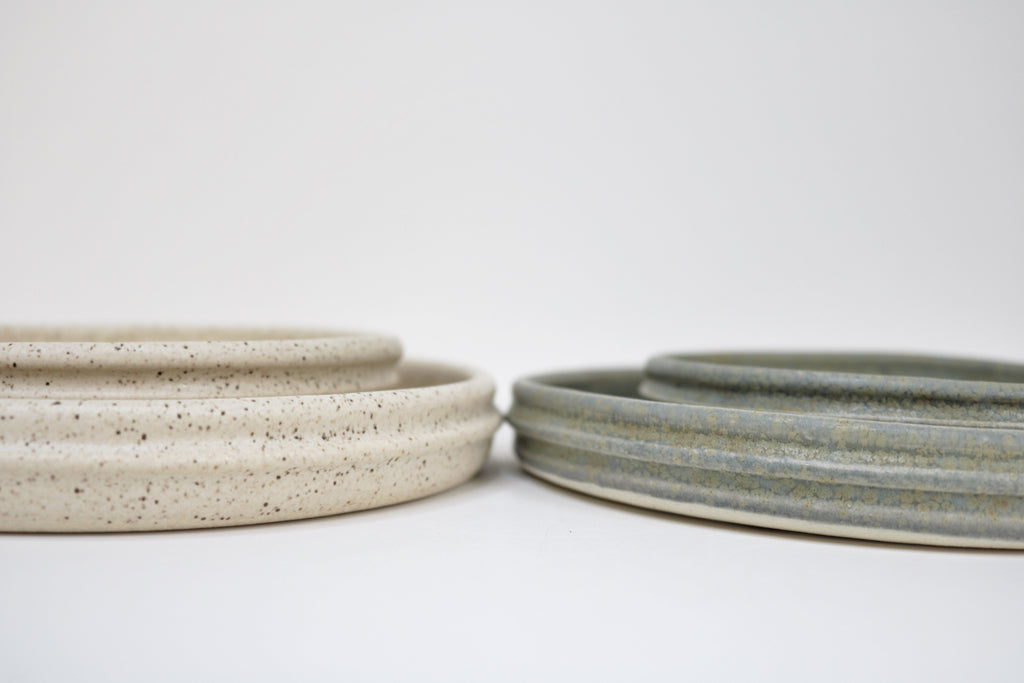 Hunny Ceramic Dinner Plates - Almond Spice (Set of two pieces)