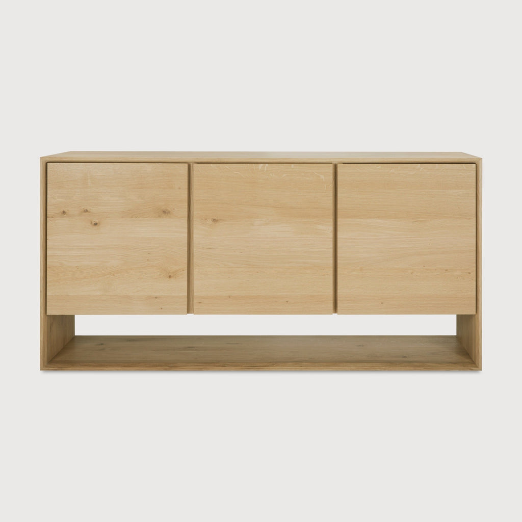 Nordic Sideboard in white oak with minimalist Scandinavian design and spacious storage