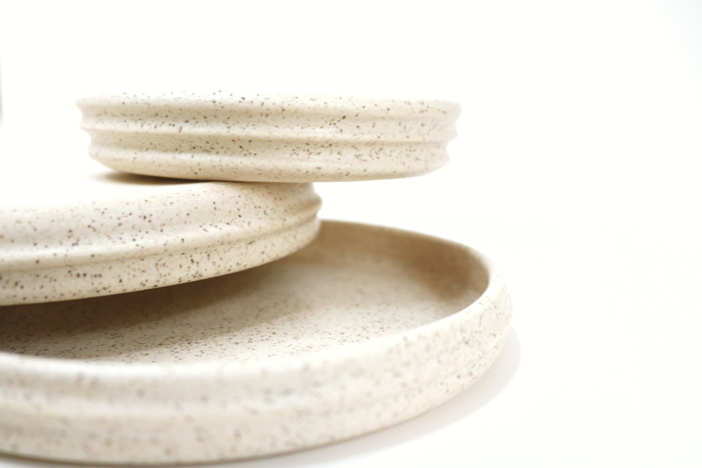 Hunny Ceramic Dinner Plates - Almond Spice (Set of two pieces)