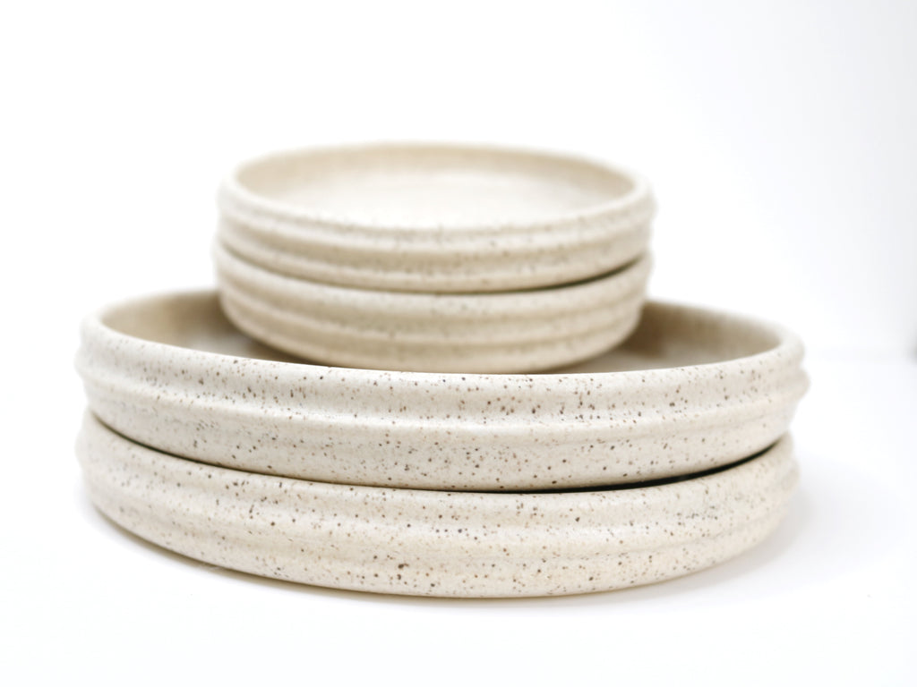 Hunny Ceramic Dinner Plates - Almond Spice (Set of two pieces)