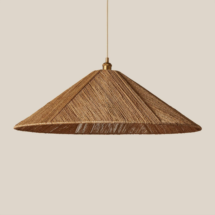 Textured Alhambra pendant light on a beige background