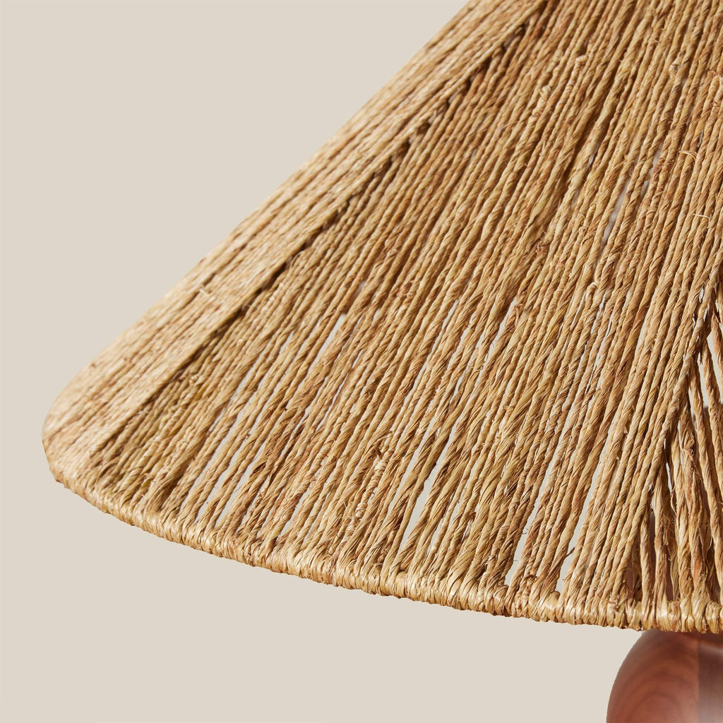 Close-up of an Alhambra table lamp shade with a beige background