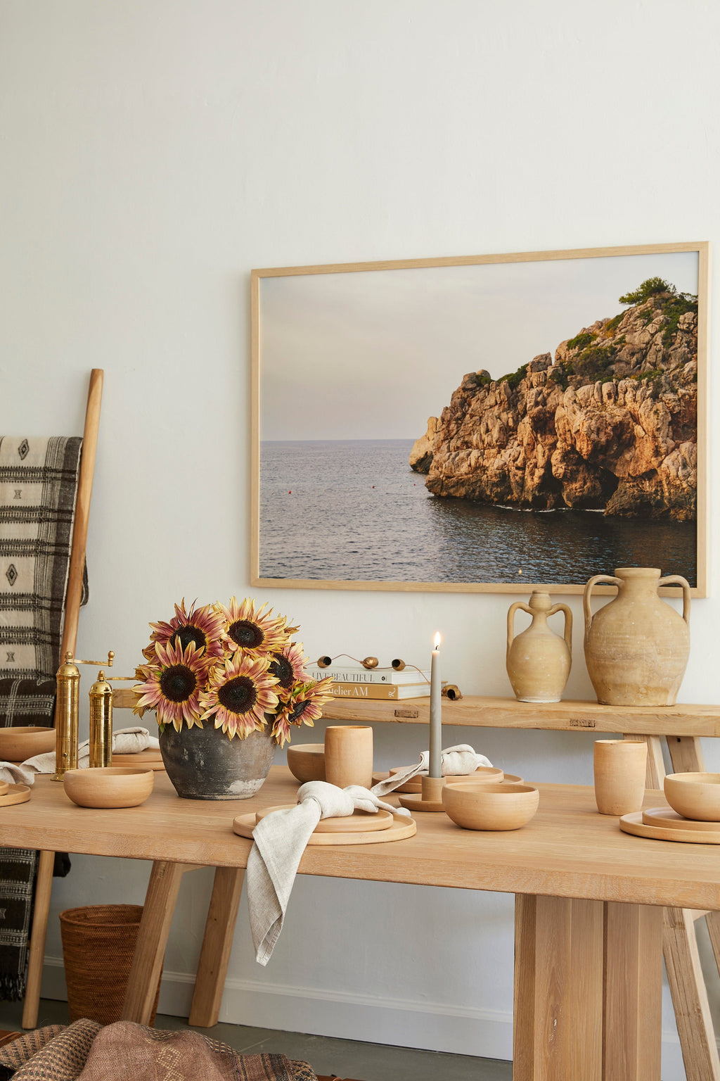 Coastal Colossus Mallorca island seascape by Mika Street archival print