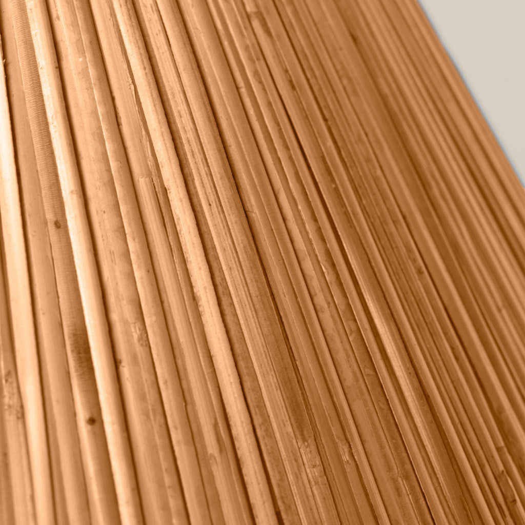 A close-up view of Delphine table lamp shade material