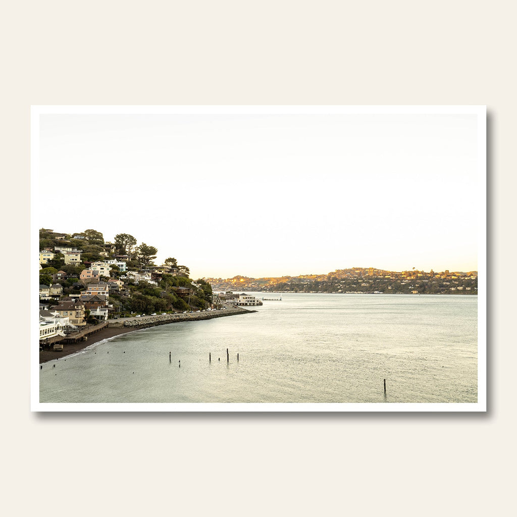 Golden sunlight beam over Marin landscape limited edition print by Mika Street