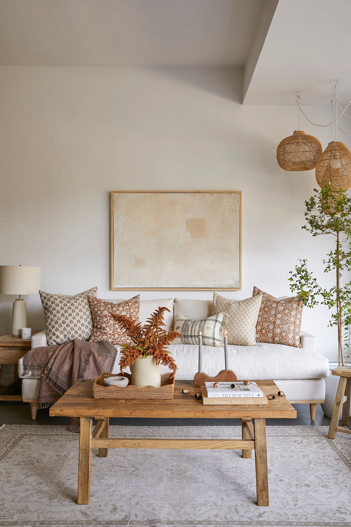Indian Blockprint Pillow - No. 07