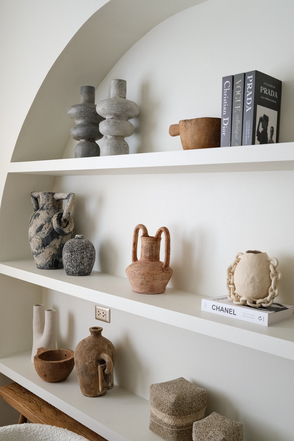 Handcrafted Indah Vessel terracotta with vintage finish and organic earthy tones from Indonesia