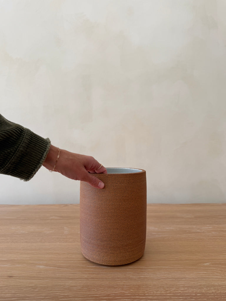Capri Ceramic Utensil Jar - Terracotta