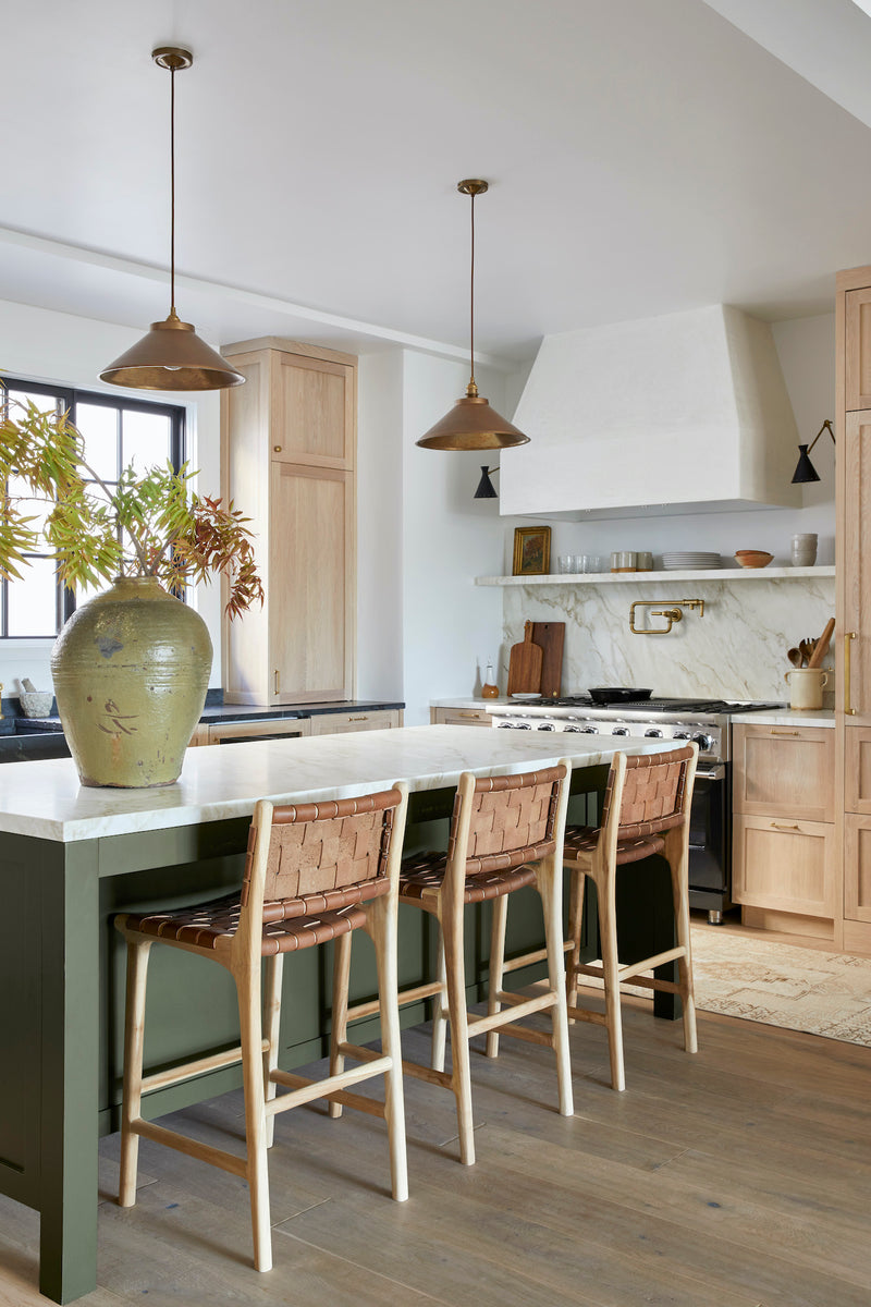 Leather kitchen island stools sale